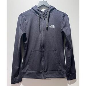 The North Face Women's Charcoal Heather‎ Zip Up Hoodie Jacket M/M Thumbholes